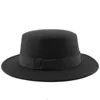 Wide Brim Hats Bucket Fashion Ladies Wool Cylinder Fedora Autumn Winter Womens Top Hat Men Felt Brimmed Bowler Fedoras Vintage Classic 230907