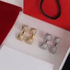 Luxury big gold earrings for lady women crystal girls ear studs set Designer Jewelry earring Valentines Day Gift CHD23090810 skystrick