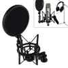 Belysningsstudiotillbehör Mikrofon MIC Professional Shock Mount Holder With Shield Filter Screen Universal Bracket för 21 mm diameter Kondensor 230908