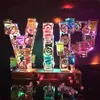 Wiederaufladbares LED-VIP-Schnapsglas-Tablett, Cocktail-Ständer, Weinglas-Becherhalter für Bar, Disco, Party-Dekorationen, Brillenständer, VIP-Service, Party-Dekoration