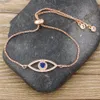 Luxuriöses klassisches Evil Eye Charm-Armband für Frauen, glänzend, Prinzessinnenschliff, kubischer Zirkon, CZ, verstellbare Armreifen, Kupfer, Schmuck, Geschenk2673