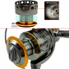 Fly Fishing Reels2 GDA Spinning Reel Metal Spool 52 1 13BB Ball Bearings Carp DC10007000 Wooden Handle Sea Tackle 230907