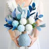 装飾的な花花瓶のための人工絹のタンポポのブーケ、花柄のDIY装飾ホームルームセンターピースパーティーウェディングデコレーション偽の花