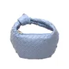 Totes Bottegaaveneta Bag Fashionable Handwoven Cow Horn with Advanced Sense New Korean Edition Solid Color Popular Knot Dumpling Handbag L