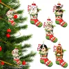 Christmas Decorations 1PC Elf Doll Pendant Ornaments Xmas Tree Hanging Figurine For Home 2024 Year Decor Children Gifts 230907