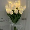 装飾的な花10/15％LEDチューリップ人工チューリップブーケランプシミュレーションウェディングパーティーホームテーブルガーデンの装飾