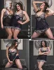 Sexy Pyjamas Avidlove Women's V-neck Underwear Lace Doll Mesh Nightwear Pjamas S4XLLF230908