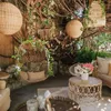 Fiori decorativi 2 m Vite artificiale Finto rattan di seta di alta qualità per la decorazione natalizia di nozze Balcone artigianale multiuso fai-da-te