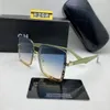 TIKTOK Lux Gafas de sol de diseñador para mujer Gafas de metal con logotipo en Y Gafas para mujer del mismo estilo Protección UV con caja