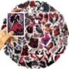 50pcs-pack tecknad skalle klistermärken vattentäta vinylklistermärken för bagage vatten flaska bärbar dator planerare scrapbooking telefon mac dörr väggdekaler