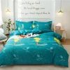 New sleek minimalist Child adult bedding set of four aloe vera cotton chemical fiber comfortable printing bedding four sets266l