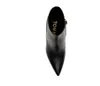 أحذية النساء الشهيرة أحذية مصممة فاخرة من جلد الغزال جلد الغزال القفل في الكاحل الجوارب السود