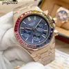 Luxury Full Mosonite Diamond Mechanical Watch Quartz movement waterproof Top Quality Color Movement 41mm Special Stainless Steel StrapNP0R table