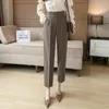 Women's Pants Office High Waist Suits Female Spring Summer Formal Trousers Lady Casual Loose Straight Harem Small Foot Pantalones