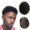 Perruque de remplacement de cheveux humains vierges malaisiens pleine dentelle toupée 4 mm 6 mm 8 mm 10 mm 12 mm Afro Wave Mens perruque pour hommes noirs Fast Express Deliv275A