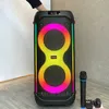 Portable Sers Power 3000W Dual 65 tum Super Large Outdoor Bluetooth Ser Karaoke Party Box Wireless Subwoofer Column FM 230908