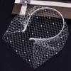 Birdcage Veil Blusher Veil White Black Headband Veil for Bridal Fascinators Face Net Mask Hair Jewelry Accessories Veils