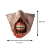 Party Masks Half Face Mask Cosplay Zombie Demon Halloween Props Festival Costume and Movie Horror Ghoul 230907