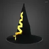 Party Hats Halloween Witch Hat Wstbonę Czarodziej fantazyjną sukienkę kostium Cosplay Akcesoria Maszyna dla kobiet