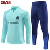 2023 2024 kids and adult tracksuit MILIK PAYET Marseilles survetement fottball Training suit veste maillot de foot 23 24 OM man tracksuit football jogging set