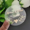 Outros adesivos decorativos personalizados convite de folha de ouro casamento hennaday noivado festa de aniversário 3cm forma redonda 230907