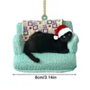 Christmas Decorations Xmas Black Cat Pendant Party Decoration Ornament Tree Hanging Ornaments 230907