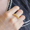 Luxus Gold Ring Schmuck Frauen Designer Ring Hochwertige Dame Band Ringe Für Valentinstag Weihnachtsgeschenk