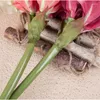 Fiori decorativi Real Touch Fiore artificiale di Amaryllis Tavolo da casa Decorazione di nozze PU Finto deco simulato