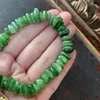 Natural Green Jade Armband Nephrite Armband smycken Handgjorda stenar gåva Lucky Jewelry