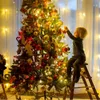 Decorazioni natalizie Fiocco di neve Luci a LED Decorazione Casa Albero di Natale Appeso Ghirlanda Ornamenti Navidad Noel Anno Regalo 230907