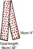 Foulards Allegra K Soie Lisse Écharpe Serrée Ruban Coeur Imprimer Longue Bande De Cheveux Sac À Main WrapLF2030908