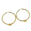 2023 Designer Noeud Hoops Boucles d'oreilles Femmes Bijoux en or Luxe Huggie Boucle d'oreille Classique Cercle Cerceau Bijoux Charme Boucles d'oreilles Stud Boucle d'oreille CYD239086-3