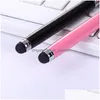 Multi Function Pens 4 Color Mtifunctional Pallpoint Creative Metal Laser Touch Sn Pen LED Flashlight School School School Supplies Dhgarden Dhjre