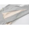 Pantaloni firmati Hellstar Pantaloni da uomo di alta qualità Pantaloni da uomo Pantaloni streetwear Uomo Donna Pantaloni sportivi svasati in cotone grigio con coulisse Pantaloni sportivi con stampa in schiuma sciolta