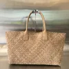 10a Replicatie op topniveau BV's Intreccio Cabat Tote Tas Big Size 51cm Designer Suede Weave Women Handtassen SCHIEKSAG SCHOUDSAGS MET DOFF TAG GRATIS VERZENDING VV118