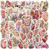 50pcs-pack organ klistermärken Vattentäta vinylklistermärken för bagagevattenflaska Laptop bilplanerare Scrapbooking Phone Mac Door Wall Decals