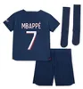 Paris Maillots de football 23 24 KIDS Paris voetbalshirts 2023 2024 Lee Kang In M.ASENSIO O.DEMBELE MBAPPE shirt jongens set uniform sokken maillot voet