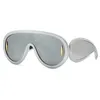 Sonnenbrille Luxus Übergroßer Rahmen Einteilige Krötenbrille Hip Hop Street Foto T230908