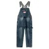 Rompers Spring Autumn Kids Boys Jeans Overalls For Teens Denim Child Jumpsuits Children Pants 230907