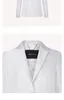 Kiton blanc femmes blazers perle soie coton mélangé costume