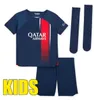 kids kit 2020 2021 maillot de football enfants kits 2021 2022 Paris maillot enfant maillot de foot kids MBAPPE 21 22 kids soccer jersey