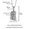 魅力的なキング巨大な宗教イエスペンダントネックレス