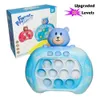 Juguete de descompresión Juego de empuje rápido Pop Up Fidget Bubble Electronic Pop Game Light Anti-Stress Toys para adultos Kid Regalo de Navidad Juguetes sensoriales 230908