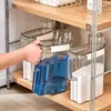 Storage Bottles Laundry Detergent Dispenser Powder Box Organizes Liquid Cleaning Supplies Clear Washing Container Lid Jar