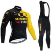 Set 2024 Easypost Cicling Jersey Bibs pantaloni abiti uomini donne ropa clcrismo team winter pro termico pile giacca da bicicletta maillot