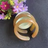 Bangle Natural Handmade White Horn Opening Bracelet Classic Rounded Smooth Crafts
