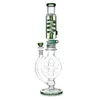 Hookahs Freezable Coil Glycerin Water Pipe Bongs Tall Bong Dab Rig Oil Rigs Bubbler 18 inches factory wholesale faster shipping