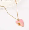 Pendentif Colliers Colliers design de mode Coeur Amour Collier Pour Femmes Accessoires joli Vert Rose Bijoux Cadeau Q230908