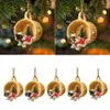 Christmas Decorations 1Pcs Acrylic Tree Pendant Cute Dog Animal Drop Ornament Year Festive Party Supplies Room Decoration Xmas Gift 230907