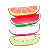 Blyertspäskor Fashion Fruit Style Fall för flickor Nyhetsläder Läderförvaring Bag Kreativitet Stationery Office School Supplies Drop Dhgarden DH0ZH